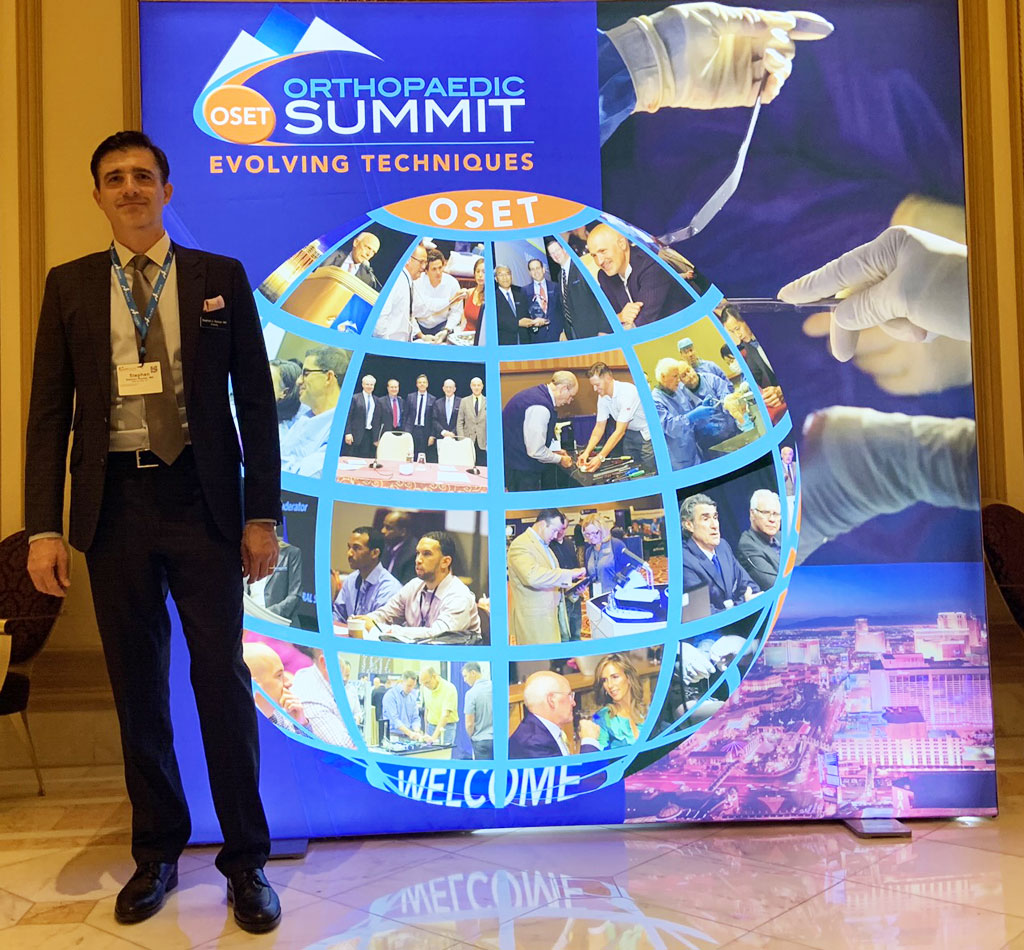 Dr. Roman lectures on multimodal pain management at the 2019 Orthopaedic Summit of Evolving Techniques, Las Vegas, NV